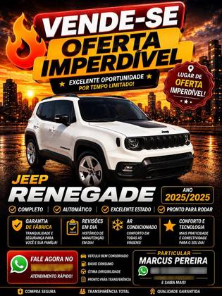 JEEP RENEGADE 1.3 T270 TURBO FLEX NIGHT EAGLE AT6 JEEP RENEGADE 1.3 T270 TURBO FLEX NIGHT EAGLE AT6
